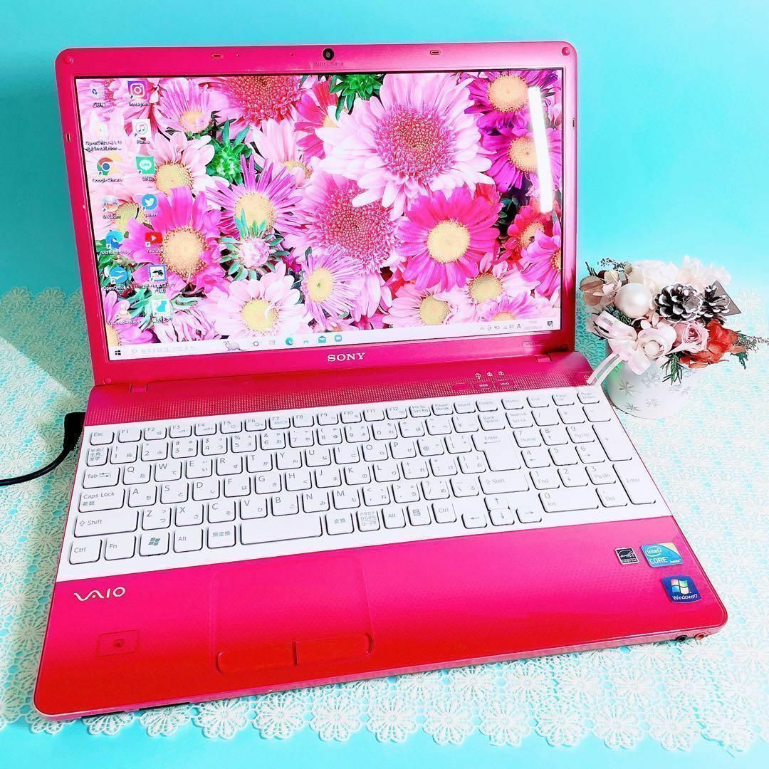 SONY - 早い者勝ち✨️可愛いピンク✨️VAIOノートパソコン✨WEBカメラ ...