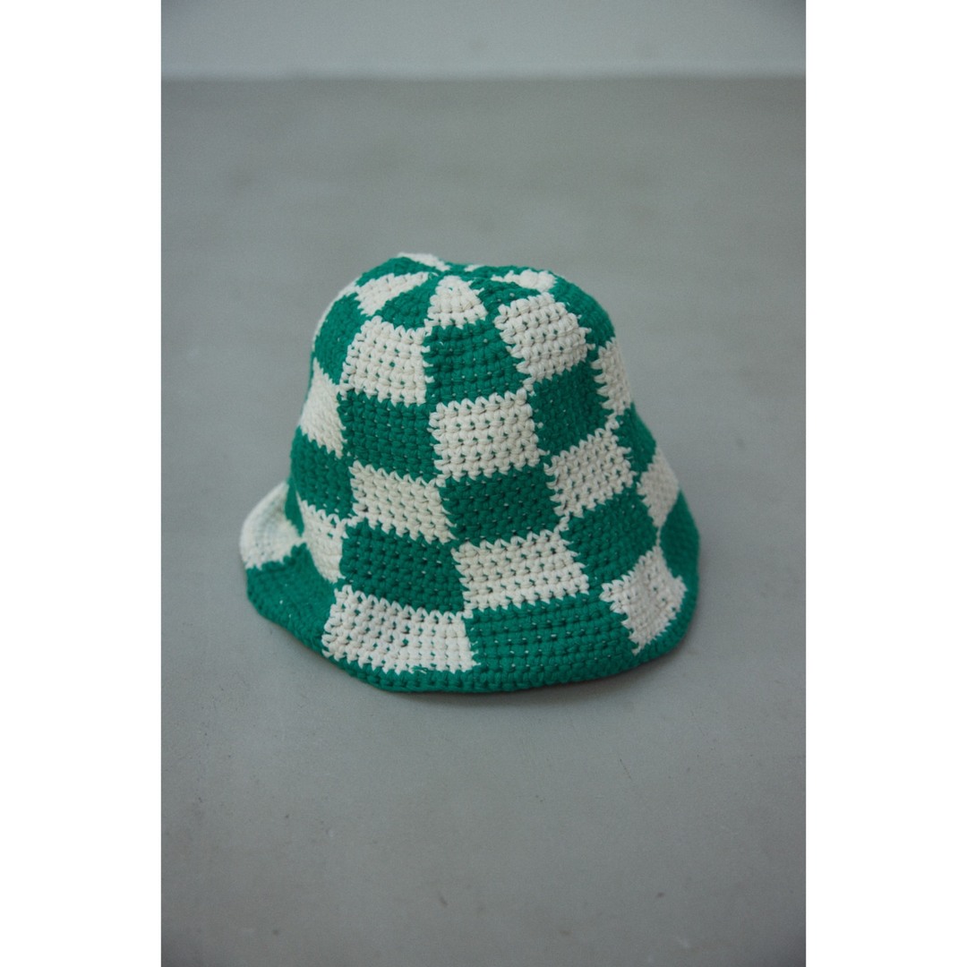 block check hat レディースの帽子(ニット帽/ビーニー)の商品写真