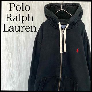 ポロラルフローレン(POLO RALPH LAUREN)のZ879ポロラルフローレンジップスウェットパーカーワンポイント刺繍ロゴフーディー(パーカー)