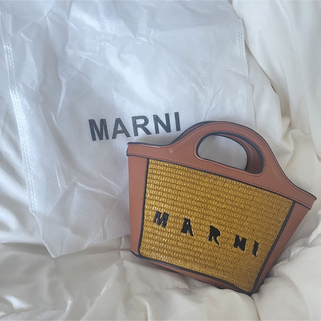 MARINI - MARNI マルニ かごバッグ マイクロミニ ブラウンの通販 by は ...