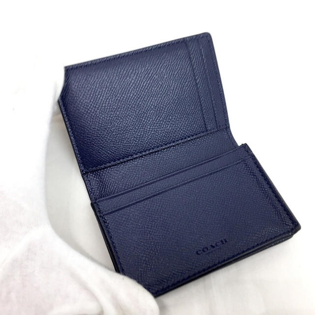 COACH - COACH コーチ レザー カードケース 名刺入れ F59108 ネイビーの通販 by Aika's Boutique｜コーチ