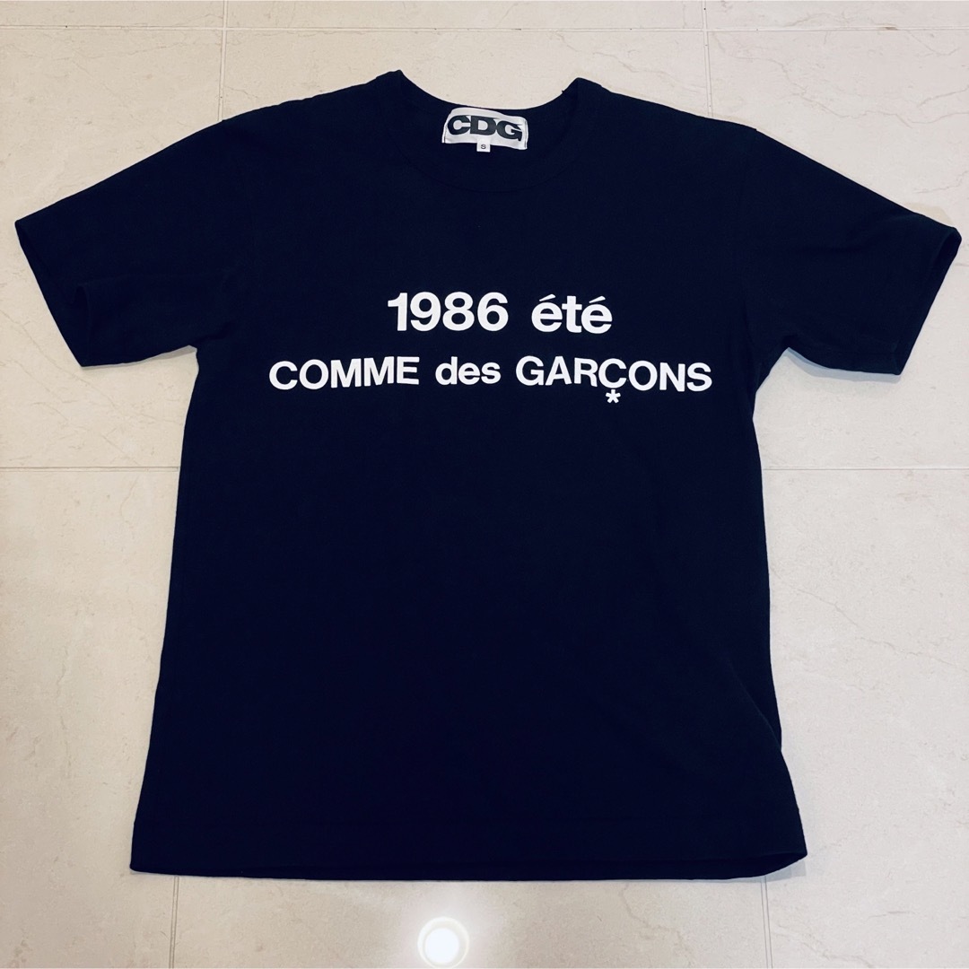 【完売品・極美品】コムデギャルソン Tシャツ CDG 1986  ブラック S