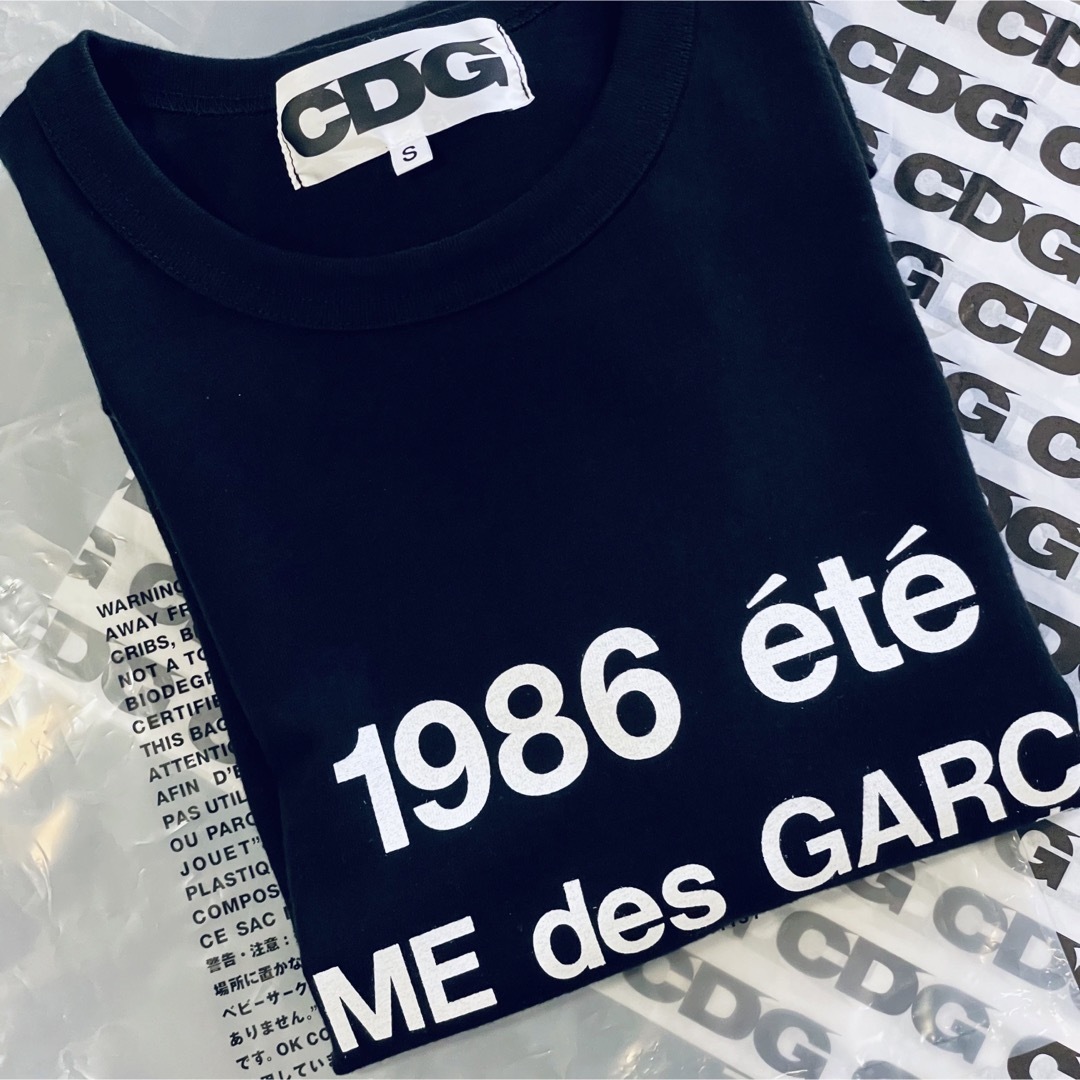 【完売品・極美品】コムデギャルソン Tシャツ CDG 1986  ブラック S 1