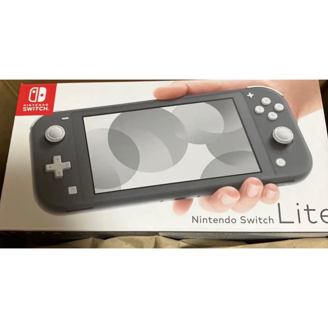 Nintendo Switchライト　グレー　新品未開封　 エンタメ/ホビーのゲームソフト/ゲーム機本体(携帯用ゲーム機本体)の商品写真