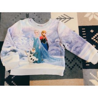 エイチアンドエイチ(H&H)のH＆M アナと雪の女王 モコモコトレーナー アナ雪 90(Tシャツ/カットソー)