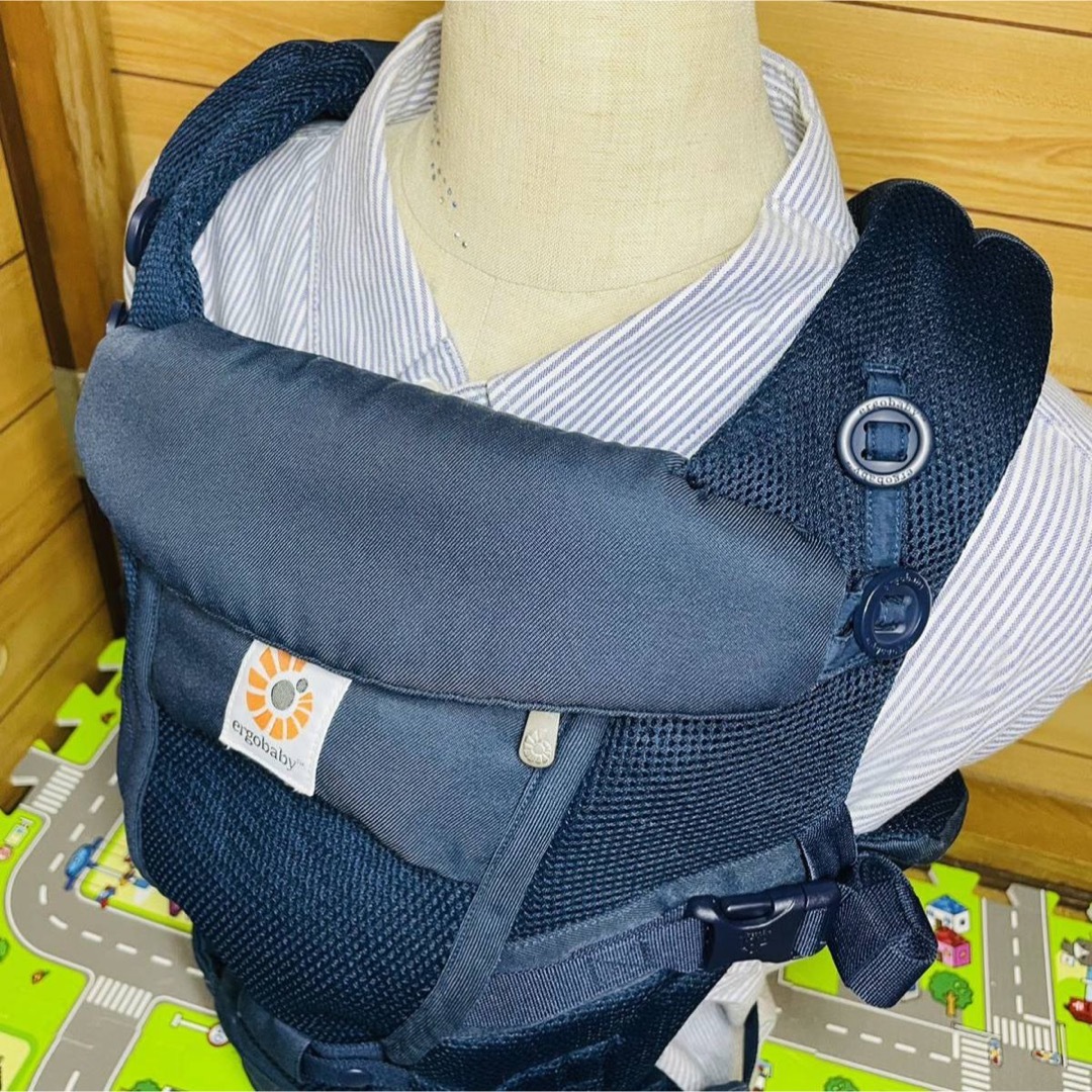 美品 エルゴベビー Ergobaby アダプトクールエア ディープブルー