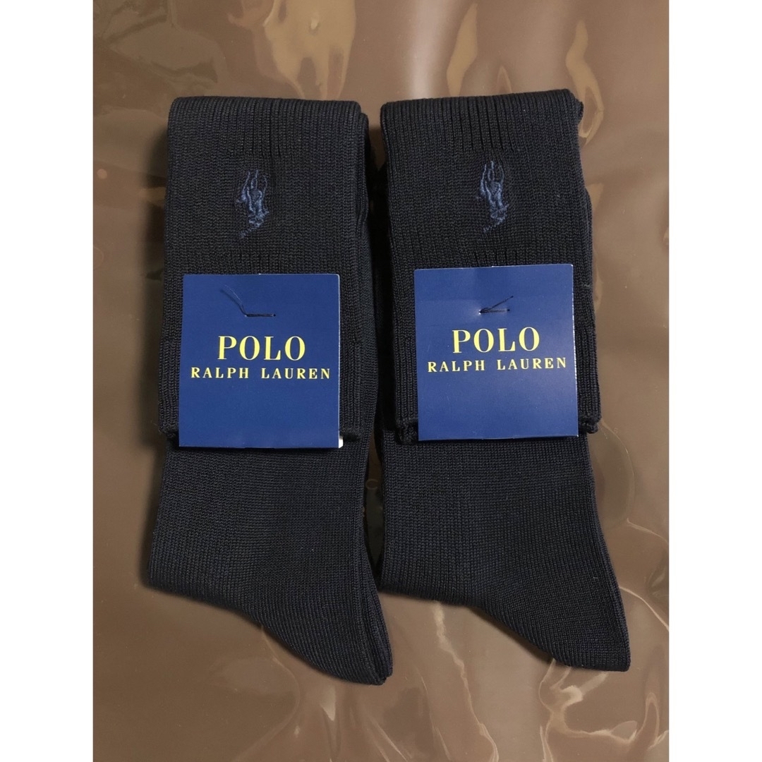 POLO RALPH LAUREN(ポロラルフローレン)のポロラルフローレン ウィメンズ ハイソックス 綿混 ３６ｃｍ丈 ２足セット レディースのレッグウェア(ソックス)の商品写真