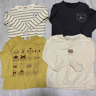 ニシマツヤ(西松屋)の男女兼用　ロングTシャツ　4枚セット(Tシャツ/カットソー)