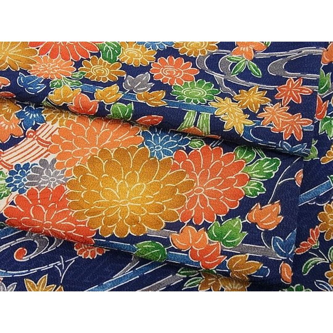 平和屋野田店■上質な小紋 草花文 逸品 n-je2845