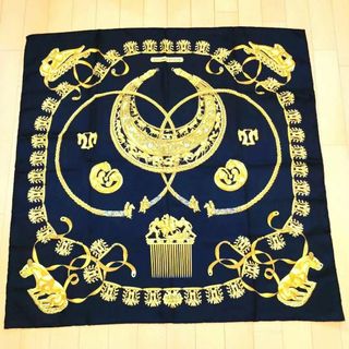 エルメス(HERMES)のHERMESエルメス スカーフ 黄金の騎士 LES CAVALIERS D'OR(バンダナ/スカーフ)