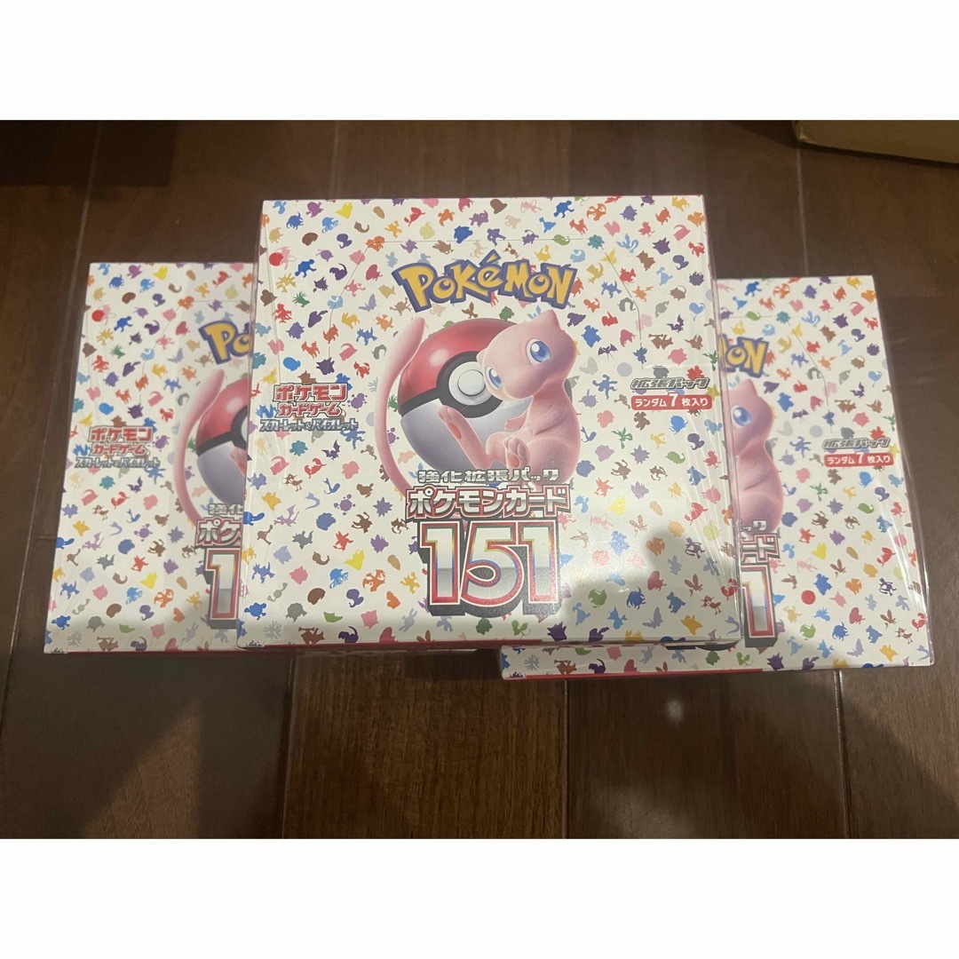 ポケモンカード 151 3BOX シュリンクあり 新品未開封 の通販 by txshop