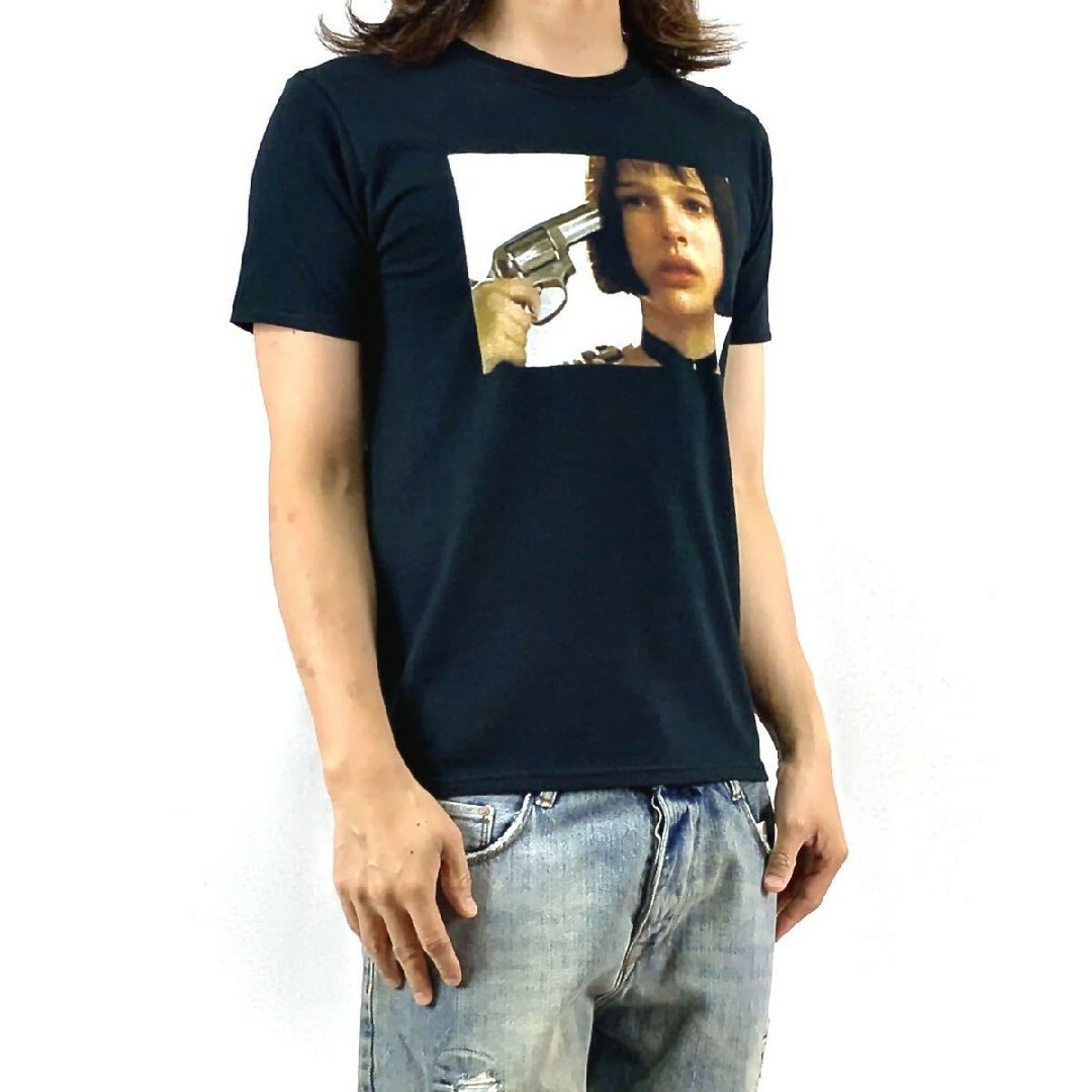 新品 LEON レオン 映画 マチルダ ナタリーポートマン 拳銃 Tシャツ メンズのトップス(Tシャツ/カットソー(半袖/袖なし))の商品写真