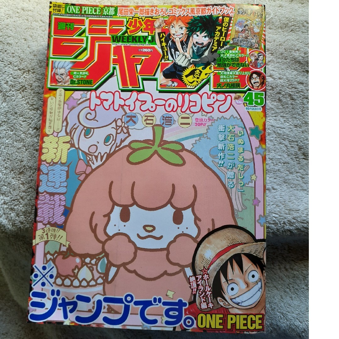 週刊少年ジャンプ2017年45号 ワンピース 付録 794巻 袋綴じ未開封