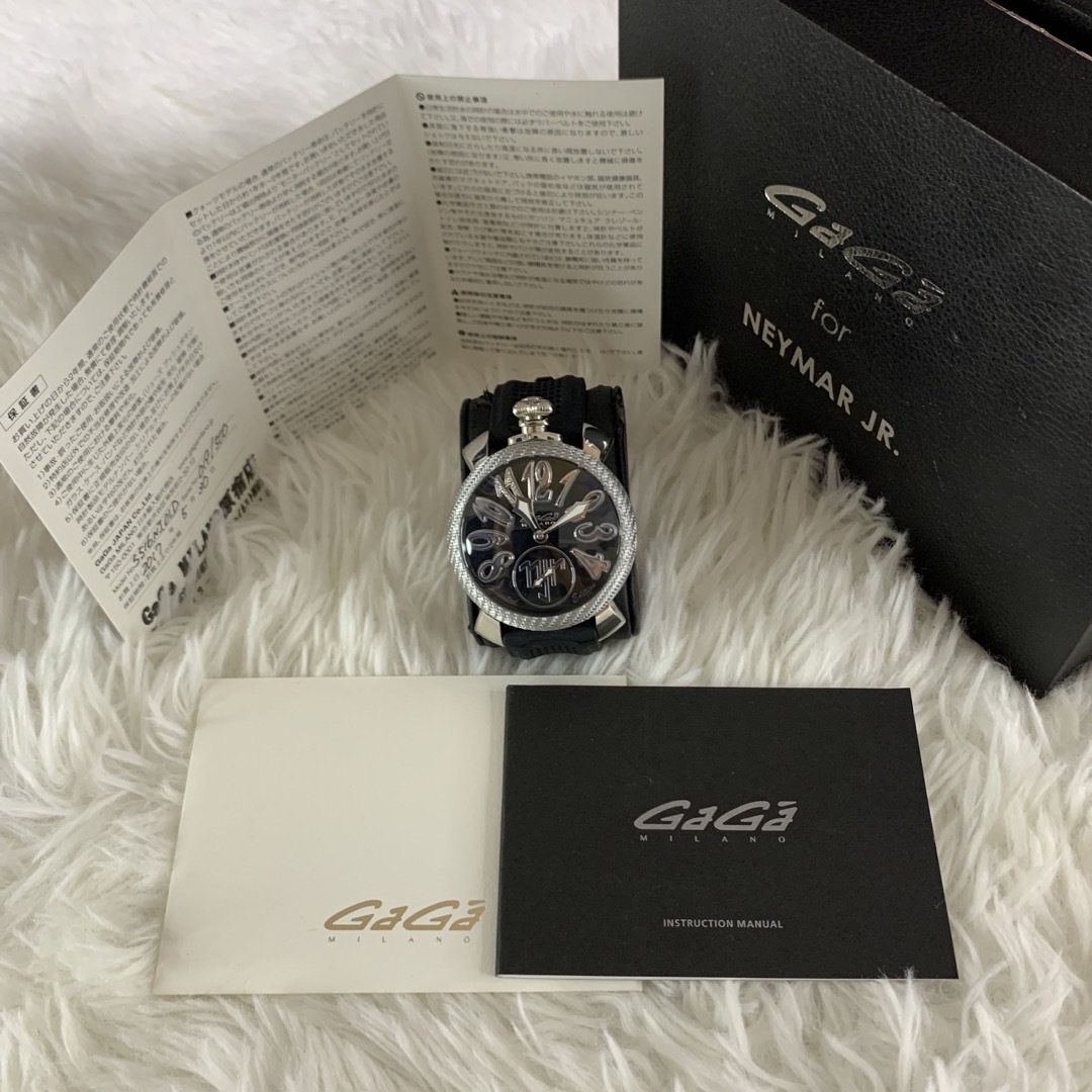 GaGa MILANO(ガガミラノ)の限界値下げ 美品 稼働品 箱 保証書付 500本限定 ガガミラノ マニュアーレ メンズの時計(腕時計(アナログ))の商品写真