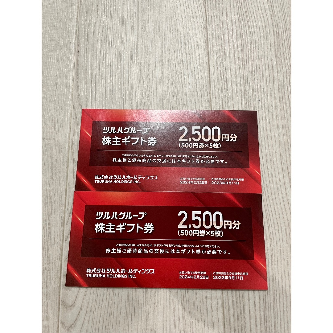ツルハ株主ギフト券5000円分 チケットのチケット その他(その他)の商品写真