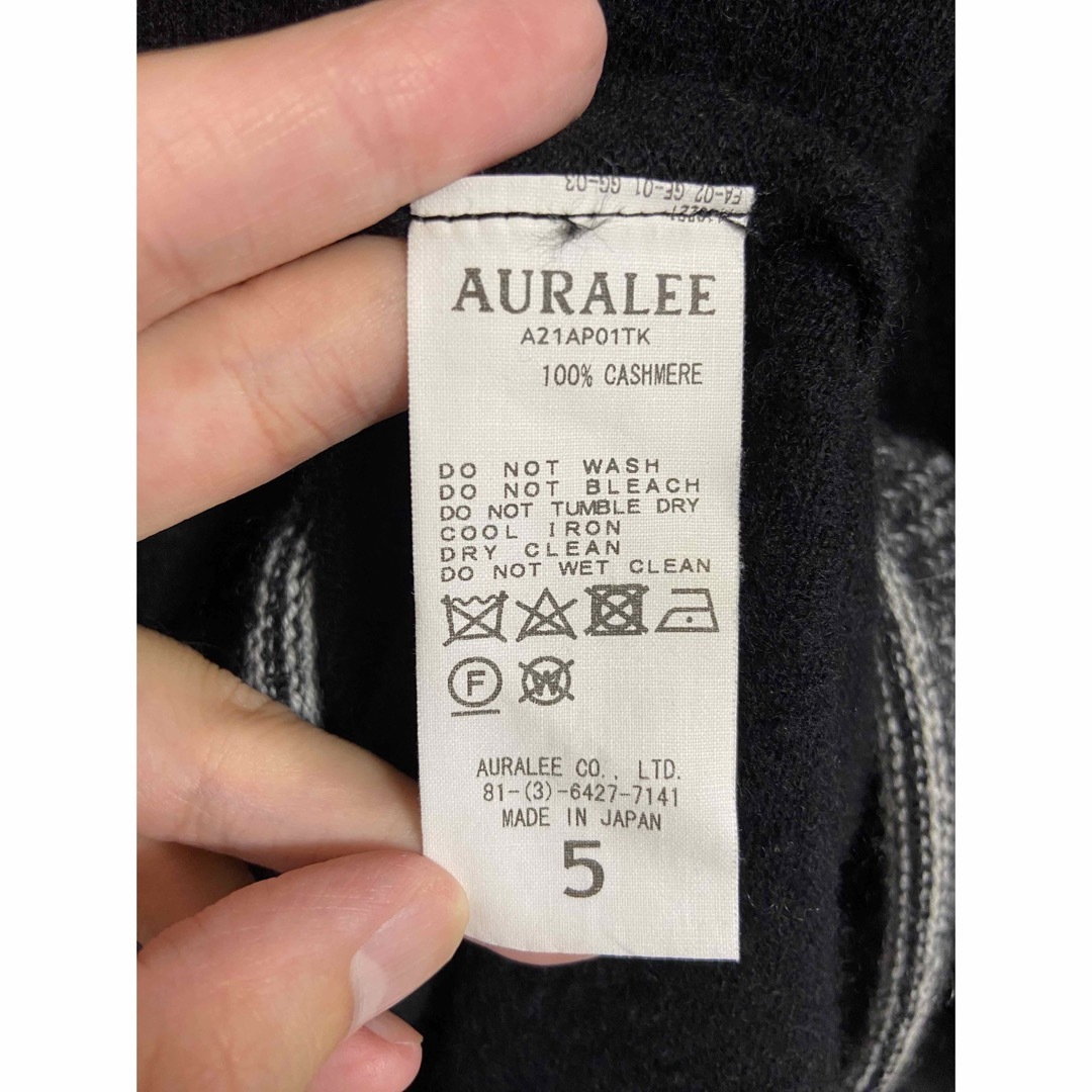 21AW ベビーカシミヤ ニット ブラック TOKION 別注 AURALEE