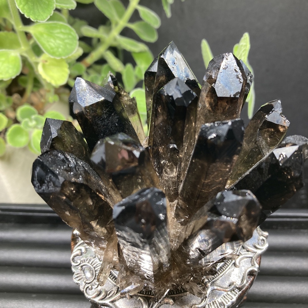 高品質 ‼️魔除け最強‼️黒水晶 クラスター クラスター モリオン 天然石