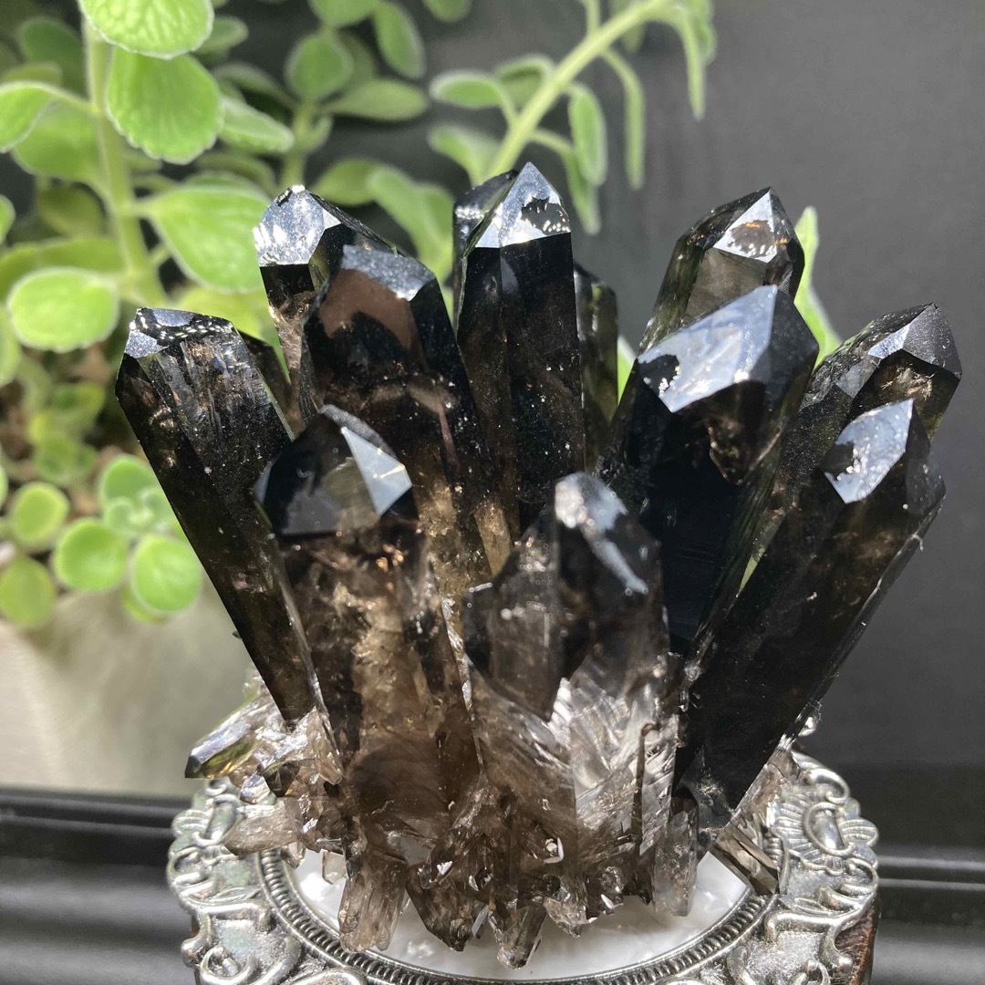 高品質 ‼️魔除け最強‼️黒水晶 クラスター クラスター モリオン 天然石