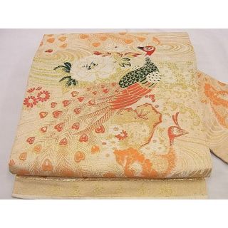 平和屋川間店■九寸名古屋帯　唐織　春夏冬三季錦　金糸　逸品　n-hj5355(帯)