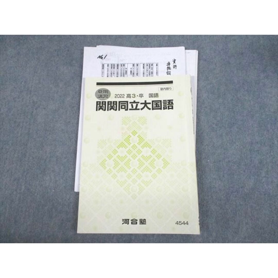 VC11-157 河合塾 関西/関西学院/同志社/立命館大学 関関同立大国語 テキスト 2022 夏期 13m0D