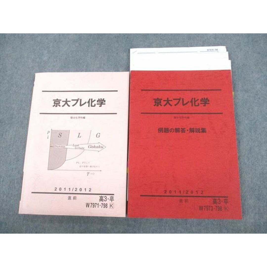 VC11-141 駿台 京都大学 京大プレ化学/例題の解答・解説集 テキスト/テスト3回分付 2011 直前 計2冊 27S0D