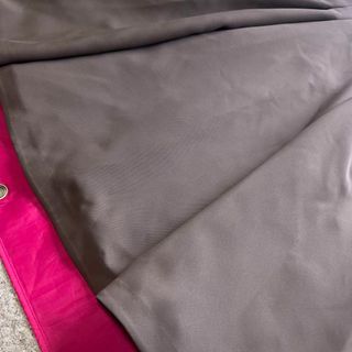 CELFORD - 【美品】CELFORD バイカラーワンピース グレー 白襟 フレア