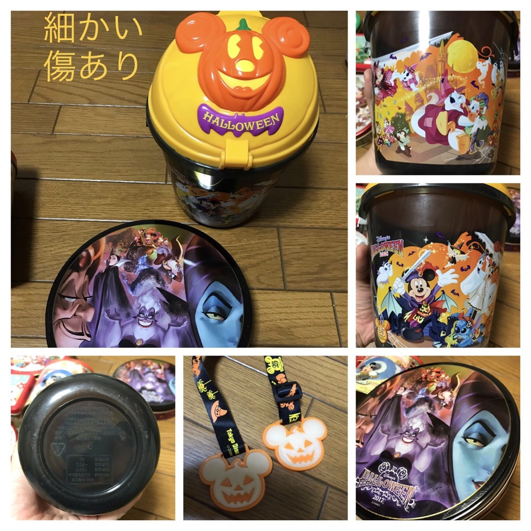 Disney - ハロウィンポップコーンバケット＆歴代お菓子 の缶 缶のみ 計