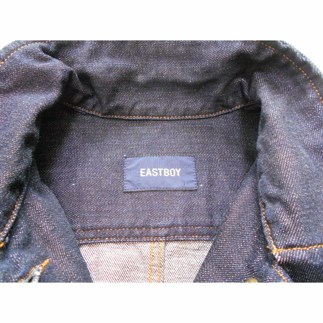 EASTBOY(イーストボーイ)の美品 送料無料！ イーストボーイ インディゴブルー デニム ジャケット 15号 レディースのジャケット/アウター(Gジャン/デニムジャケット)の商品写真