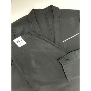 ザラ(ZARA)のZARA MAN  リフレクター付耐水性シェルカーゴパンツスーツセットアップ(セットアップ)