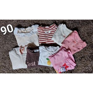 90cmベビー服まとめ買い8着(Tシャツ/カットソー)