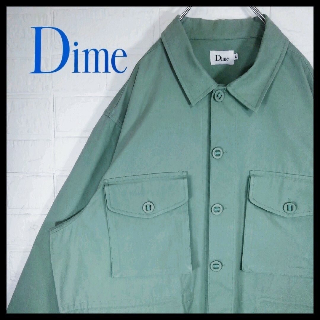 《DIME(ダイム)》クラシックロゴ刺繍　ミリタリーシャツ　ジャケット