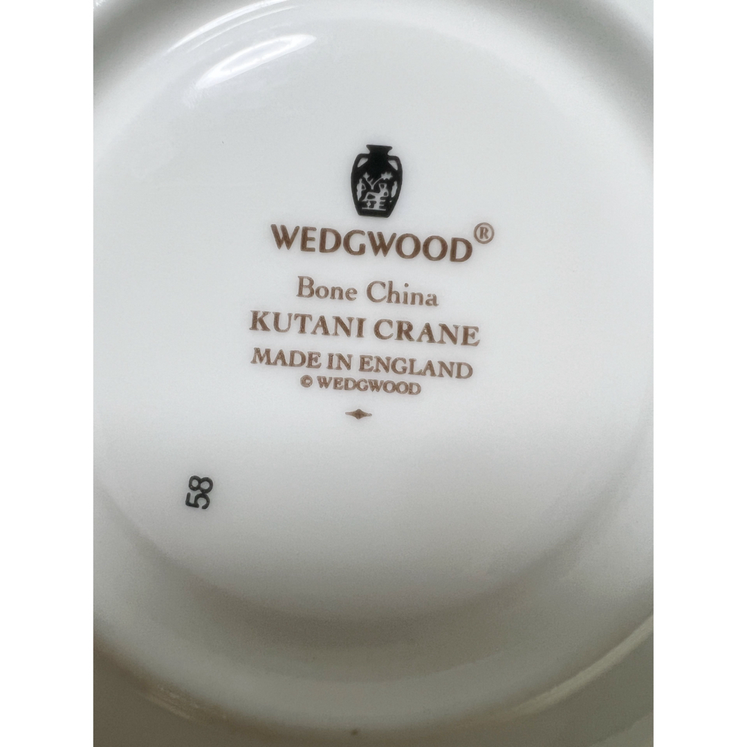 イギリス製　Wedgwoodウェッジウッド　クタニクレーン　カップ＆ソ－サ－廃盤 6