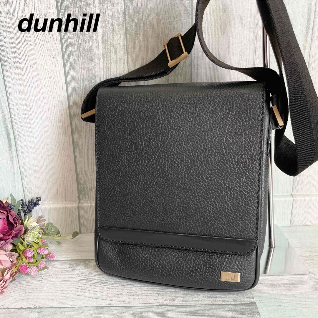 Dunhill - dunhill ダンヒル ショルダーバッグ シボ革 金具 肩掛け斜め掛けブラックの通販 by Mike★ミケ★｜ダンヒルならラクマ