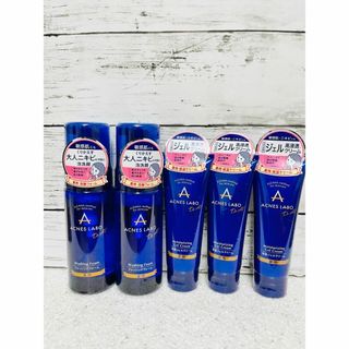 アクネスラボ(Acnes Labo)のアクネスラボ　薬用ニキビケア　洗顔　2本　保湿ジェルクリーム　3本(洗顔料)