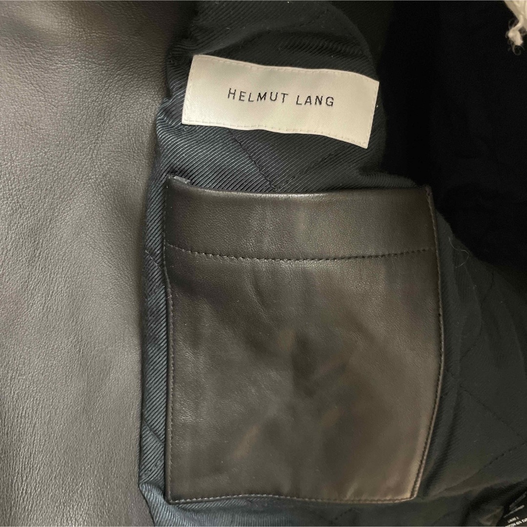 HELMUT LANG(ヘルムートラング)のヘルムートラング　ライダースジャケット 羊革 レディースのジャケット/アウター(ライダースジャケット)の商品写真