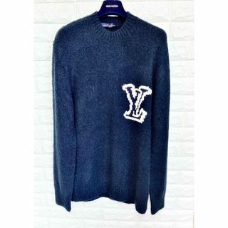 ルイヴィトン(LOUIS VUITTON)の22AW 新作・極美品 LVロゴ 極上セーター サイズL(ニット/セーター)