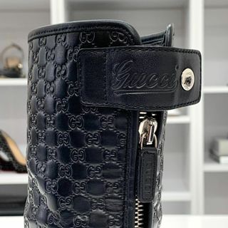 Gucci - 6711 グッチ マイクログッチシマ レザー ショートブーツ