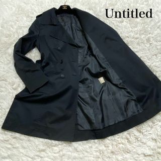 アンタイトル(UNTITLED)のUntitled トレンチコート  ベルト付き ブラック 3 M相当(トレンチコート)