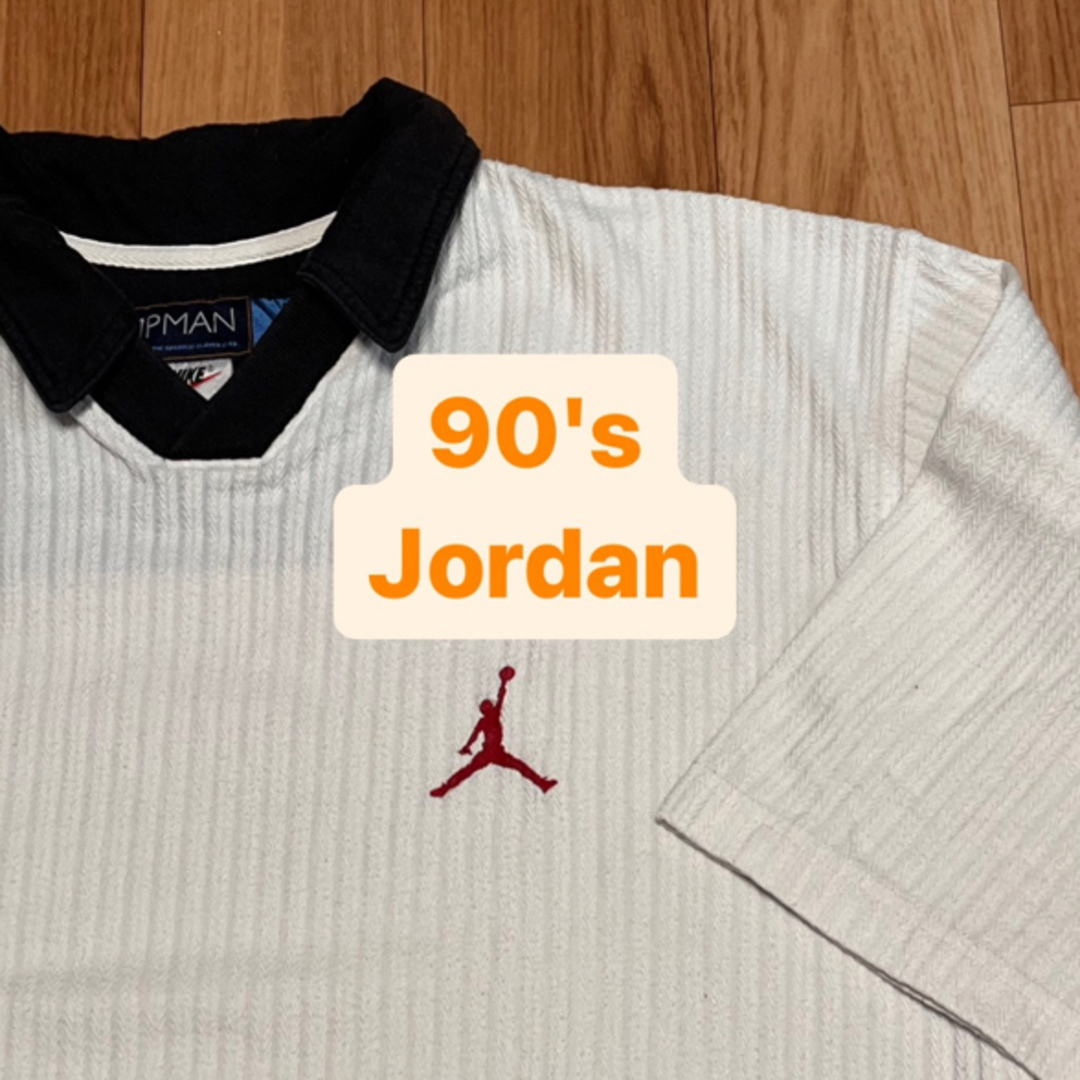 激レア90s Jordan ジョーダン ポロシャツ 白 ビッグサイズ ビンテージ