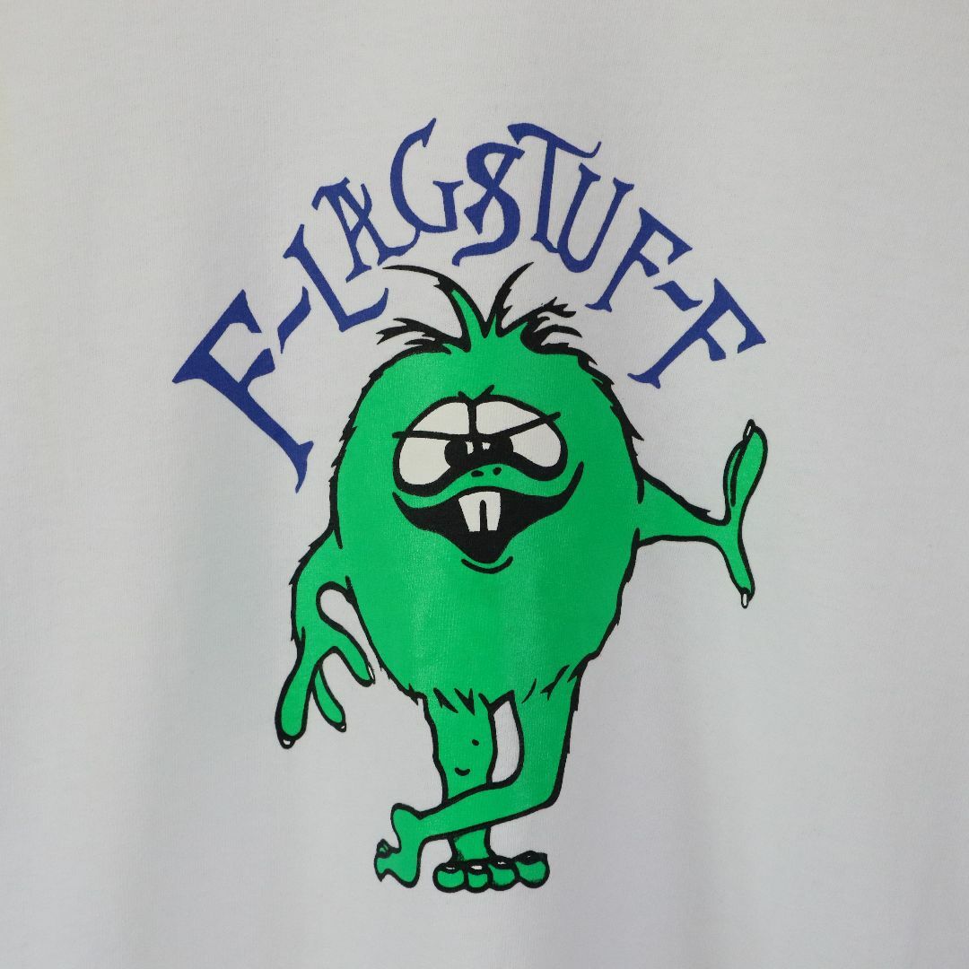 F-LAGSTUF-F(フラグスタフ)の【希少】フラグスタフ／Tシャツ　カマチョモンスター　ビッグプリント　ホワイト　M メンズのトップス(Tシャツ/カットソー(半袖/袖なし))の商品写真