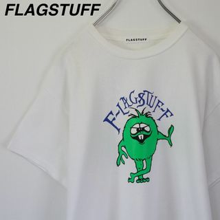 フラグスタフ(F-LAGSTUF-F)の【希少】フラグスタフ／Tシャツ　カマチョモンスター　ビッグプリント　ホワイト　M(Tシャツ/カットソー(半袖/袖なし))