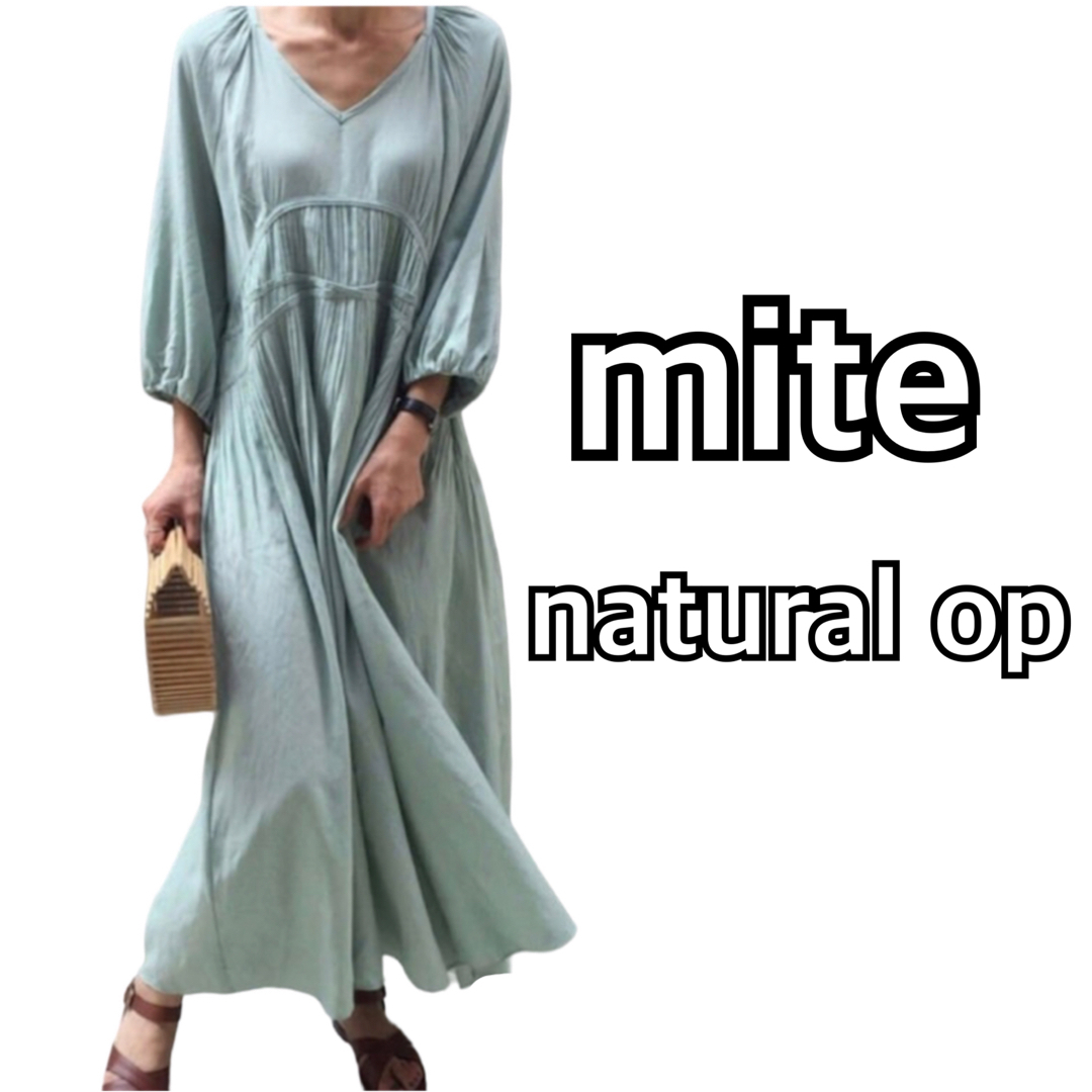 mite♡natural op レディースのワンピース(ロングワンピース/マキシワンピース)の商品写真
