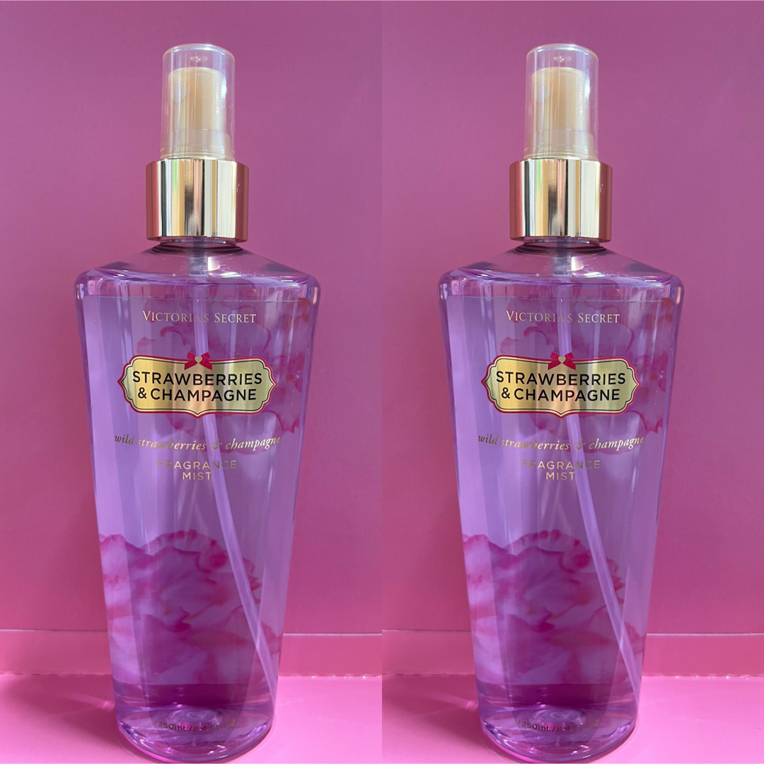 Victoria's Secret(ヴィクトリアズシークレット)のヴィクトリアシークレット ボディミスト ストロベリーシャンパン 2本セット コスメ/美容の香水(その他)の商品写真