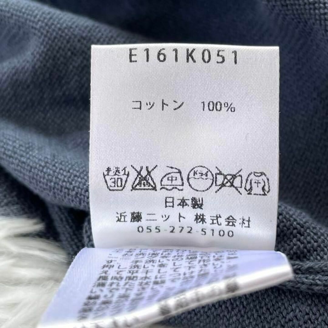 ◎極美品◎『evam eva』ドライコットン スリット プルオーバー ニット