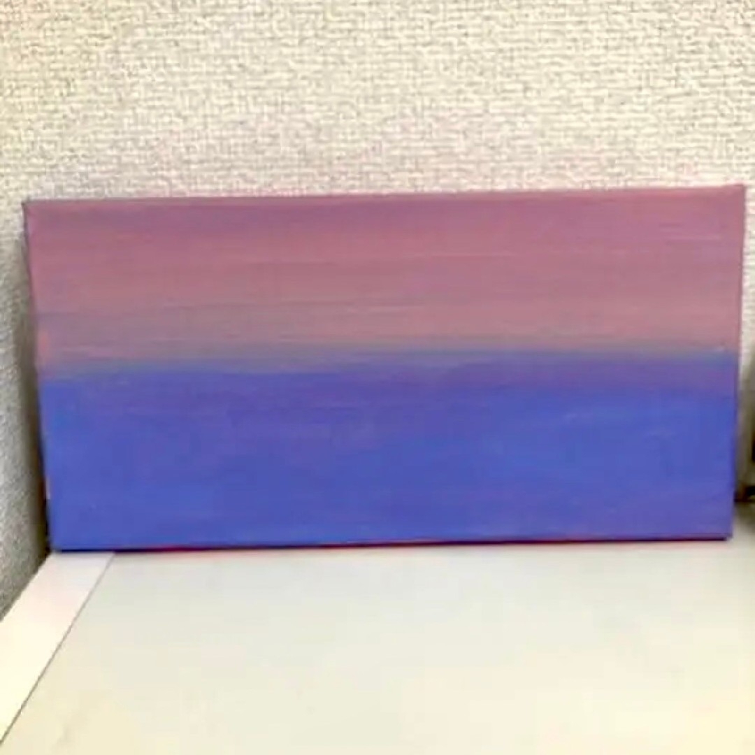 和む【送料込】山崎美弥子さん　絵画『夜明け』　15cm×30cm