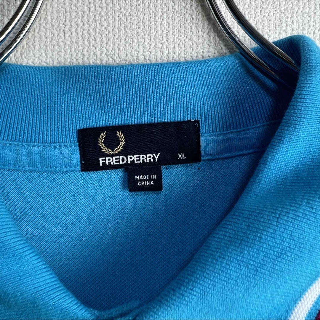 FRED PERRY(フレッドペリー)の大人気　フレッドペリー　ポロシャツ　M12 ライトブルー　ピンク　ホワイト　XL メンズのトップス(ポロシャツ)の商品写真