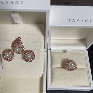 TASAKI☆７５０☆ピンクサファイアファッション指輪☆USED品（品）☆