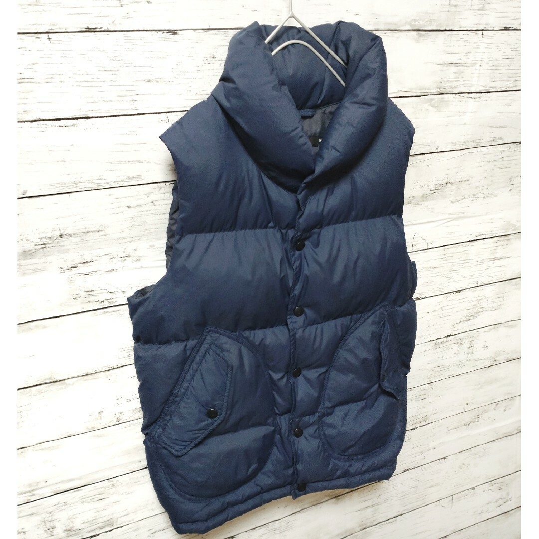 【希少】UNIQLO +J ユニクロ ダウンベスト ネイビー M 大人気 【希少】UNIQLO +J ユニクロ ダウンベスト ネイビー M 大人気