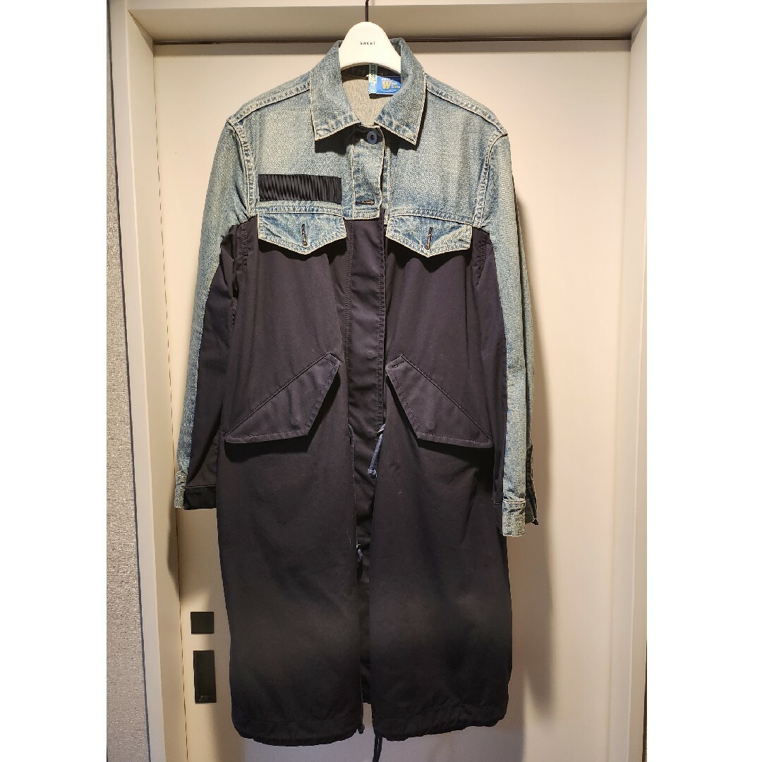 サイズ1 タグ付 sacai Mods Coat サカイ モッズコート カーキ-