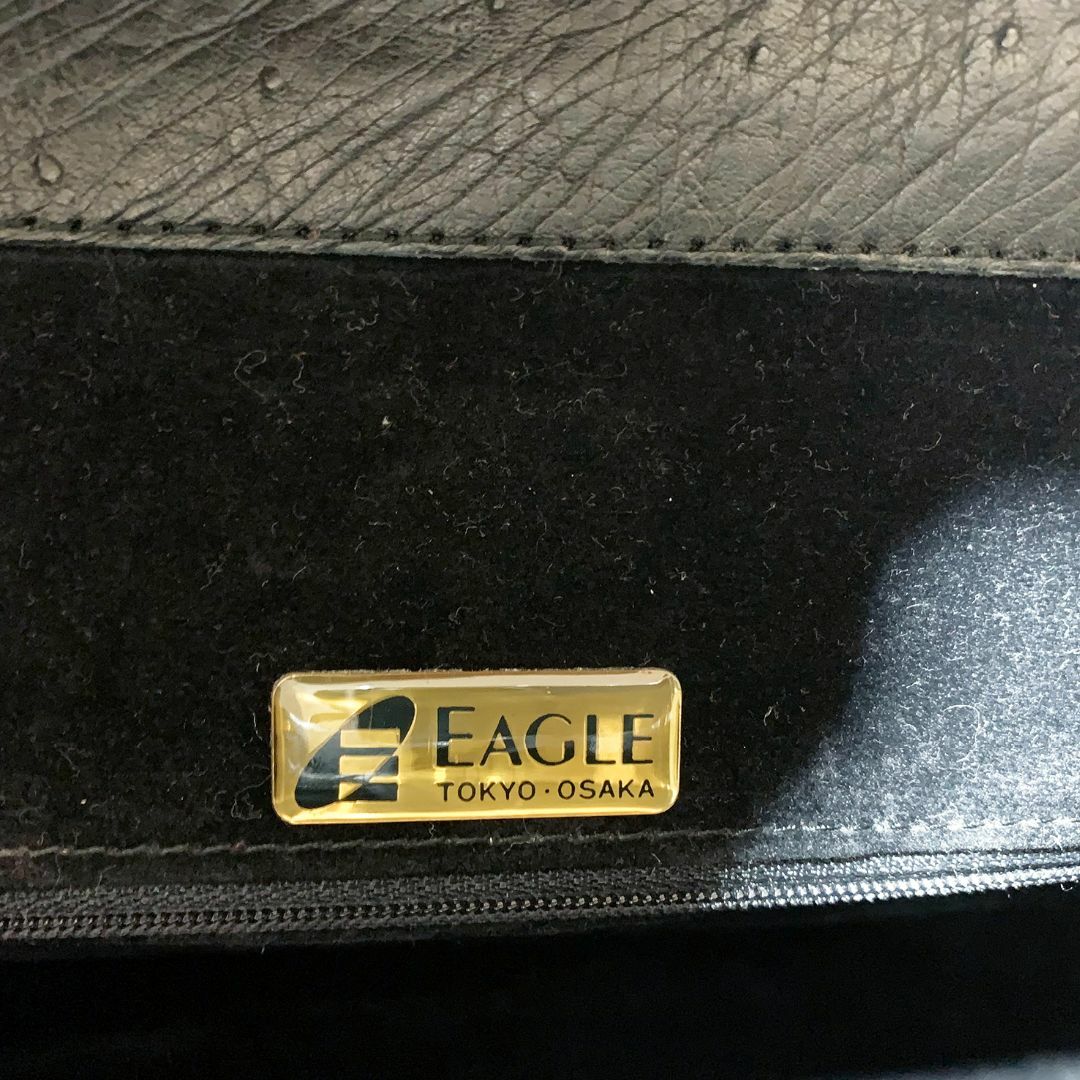 【極美品】JRA認定 オーストリッチ EAGLE製 ハンドバッグ レディースのバッグ(ハンドバッグ)の商品写真